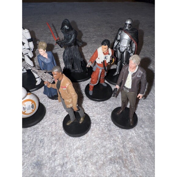STAR WARS The Force Awakens Cake Topper Figures Lot of 10 - Picture 5 of 7